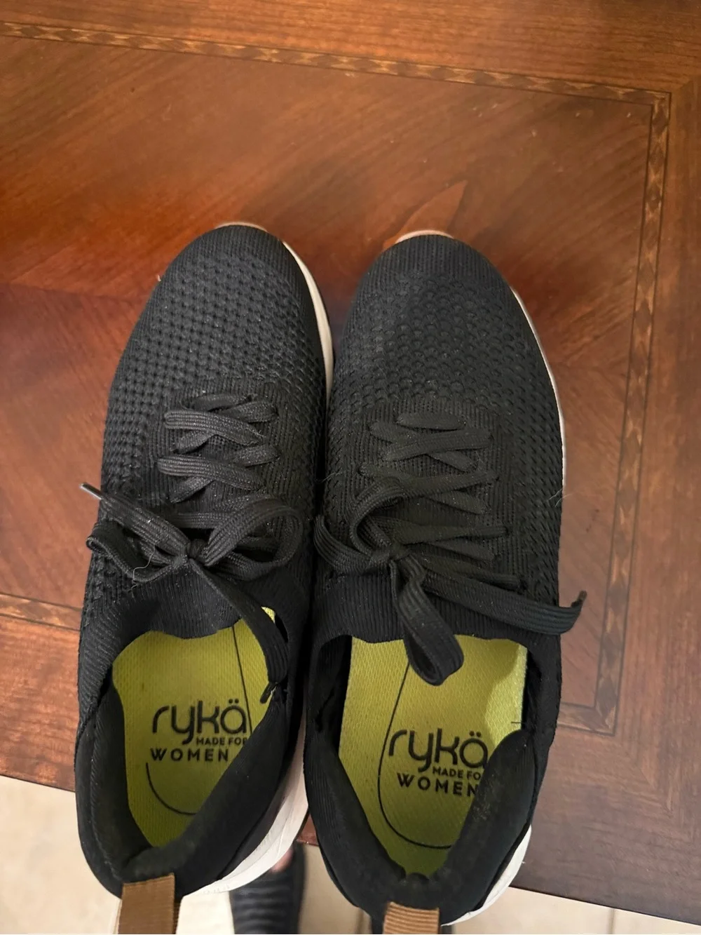 Ryka Comfort Knit Lace-Up Women's Sneakers - Black sz7.5